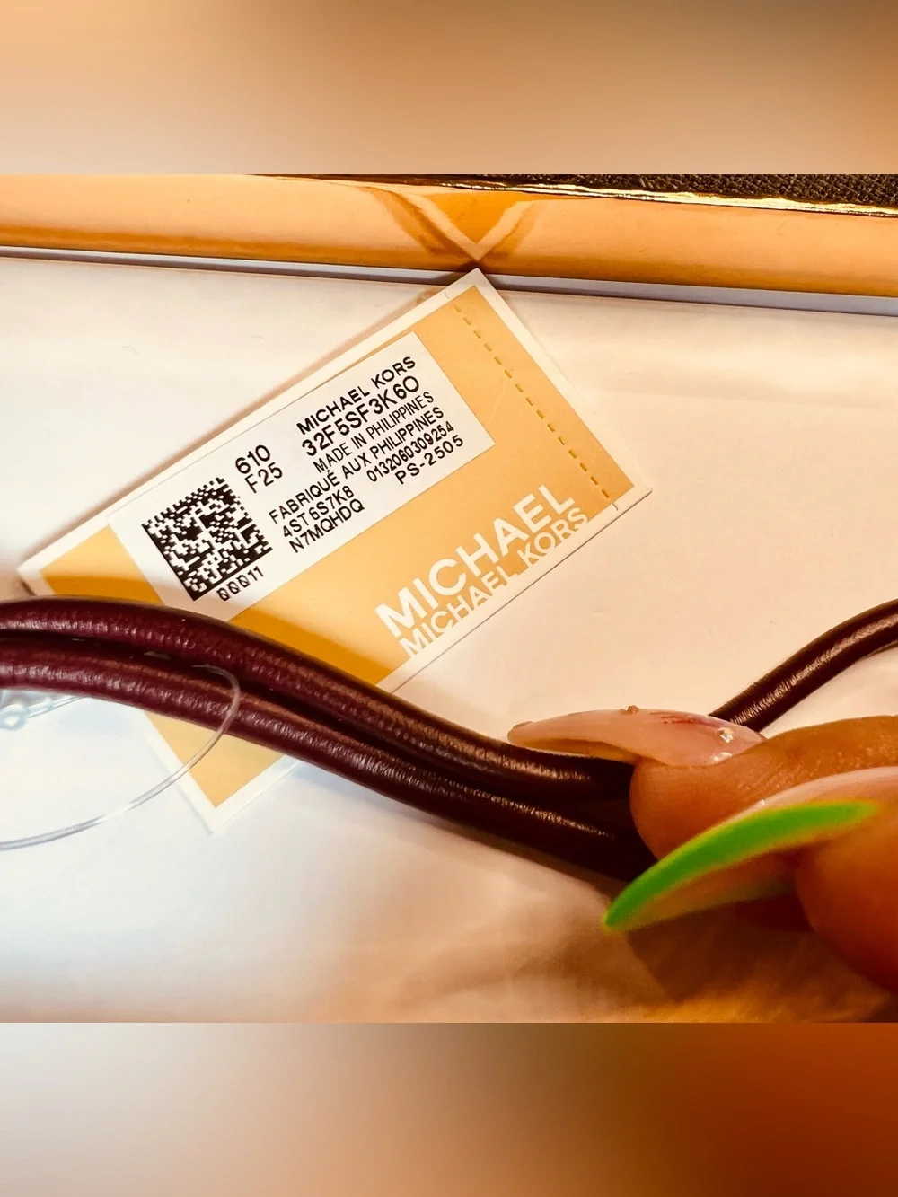 Michael Kors Oxblood Puffy Leather MK Logo Bag Charm Charm Silver Hardware NIB